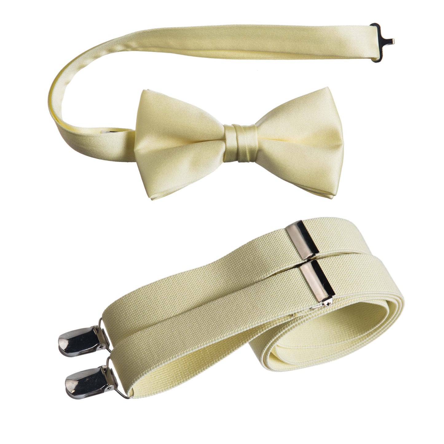 Pre-tied Bow Tie and Adjustable Stretch Suspender Sets - Tuxgear