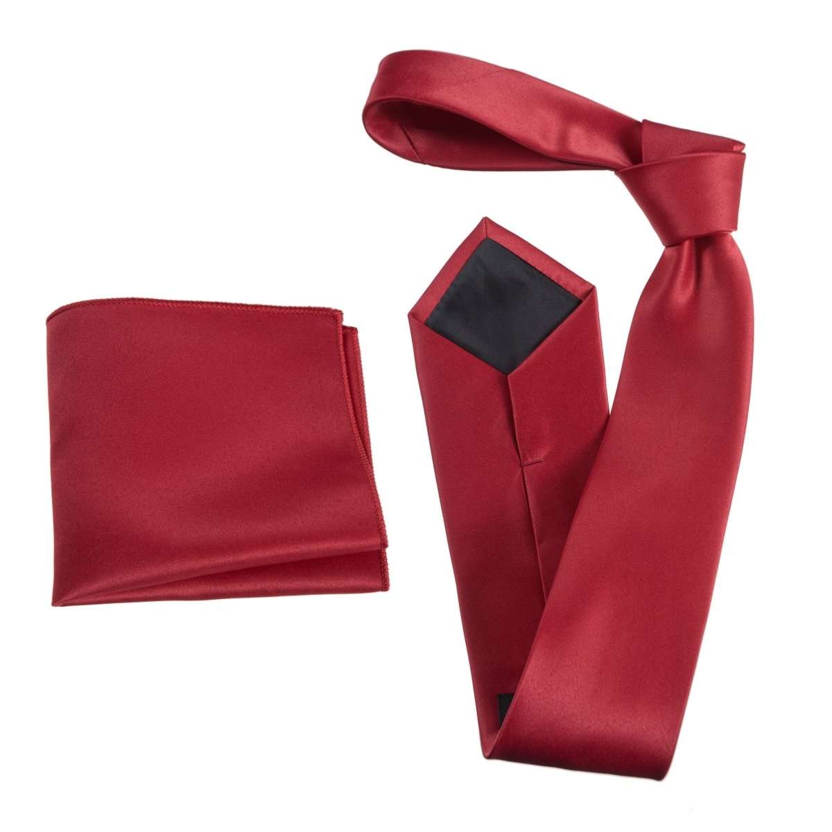 Self-Tie Windsor Necktie & Pocket Square Set | Over 30 Colors 