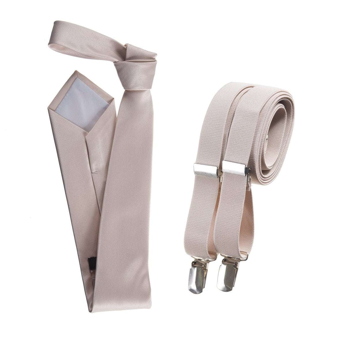 Self-Tie Windsor Necktie with Matching  Suspender - Tuxgear Inc. 