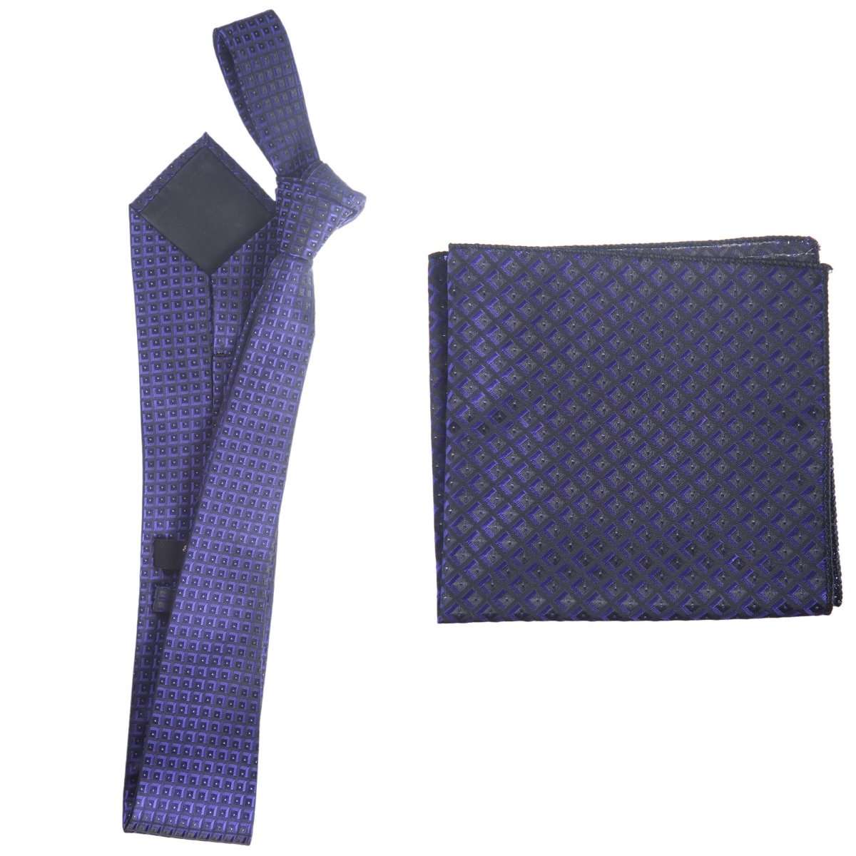 Self Tie  Classic Windsor Necktie and Pocket  Square Paisley Jacquard 