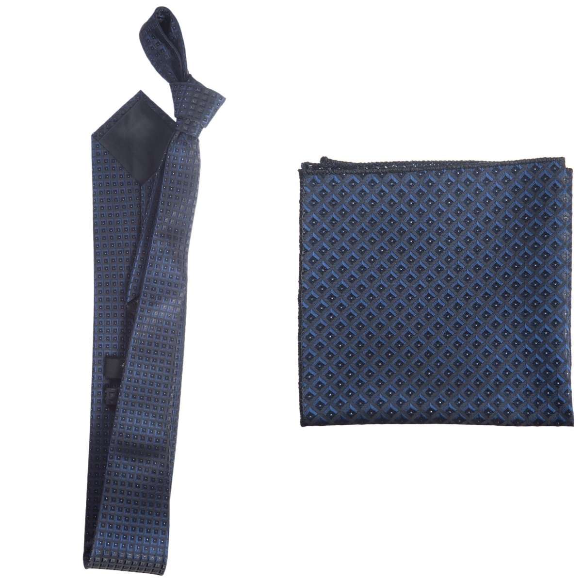 Self Tie  Classic Windsor Necktie and Pocket  Square Paisley Jacquard 