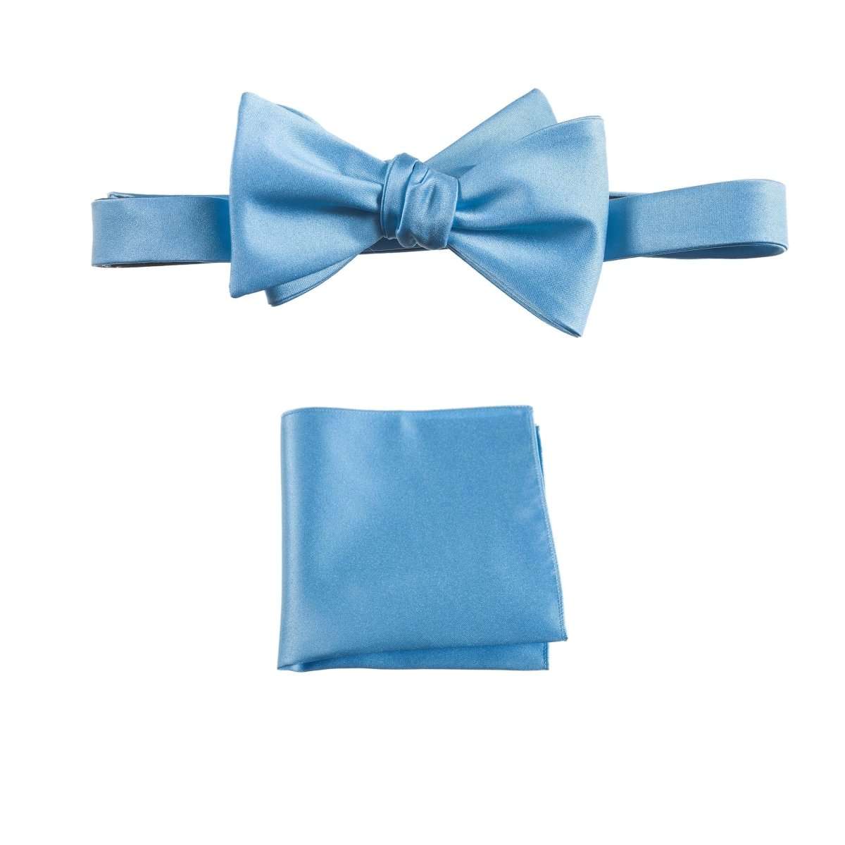 Selftie Bow Tie and Pocket Square Handkerchief Set 