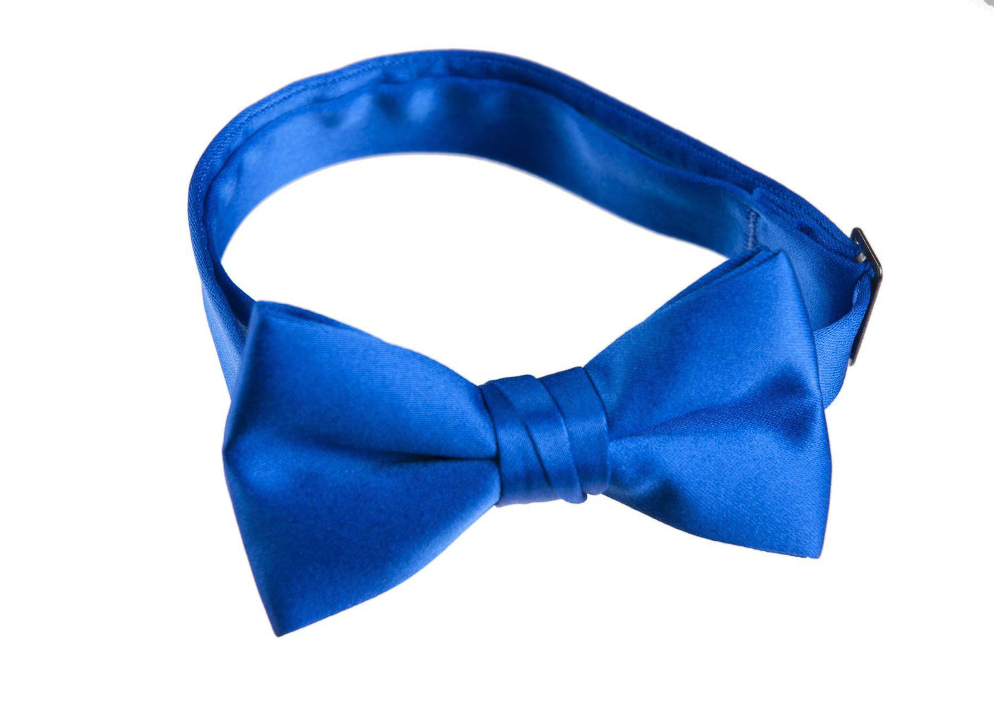 Solid Poly-Satin Bow Ties for Kids and Adults by Tuxedo Park - Tuxgear