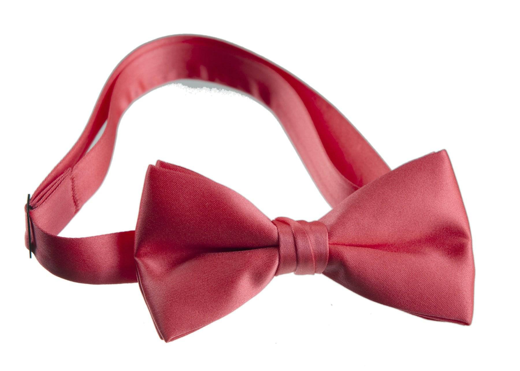 Solid Poly-Satin Bow Ties for Kids and Adults by Tuxedo Park - Tuxgear