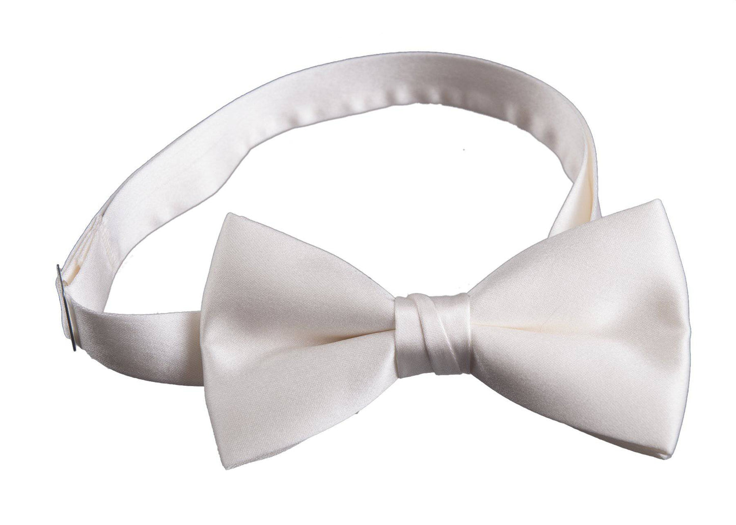 Solid Poly-Satin Bow Ties for Kids and Adults by Tuxedo Park - Tuxgear