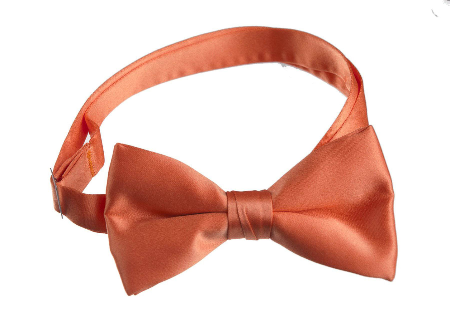 Solid Poly-Satin Bow Ties for Kids and Adults by Tuxedo Park - Tuxgear