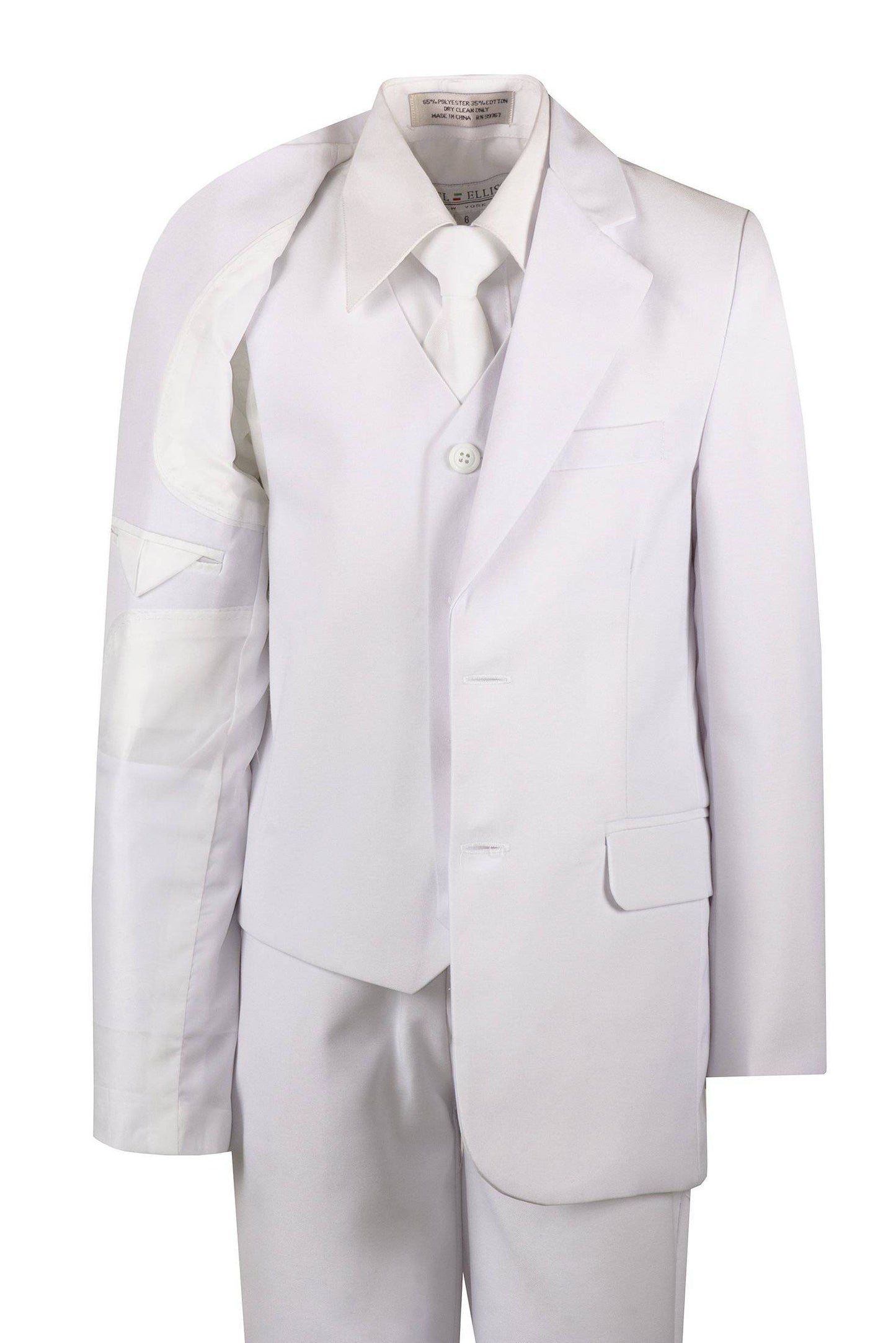 Slim Fit Classic Suit with Neck Tie by Fouger USA 