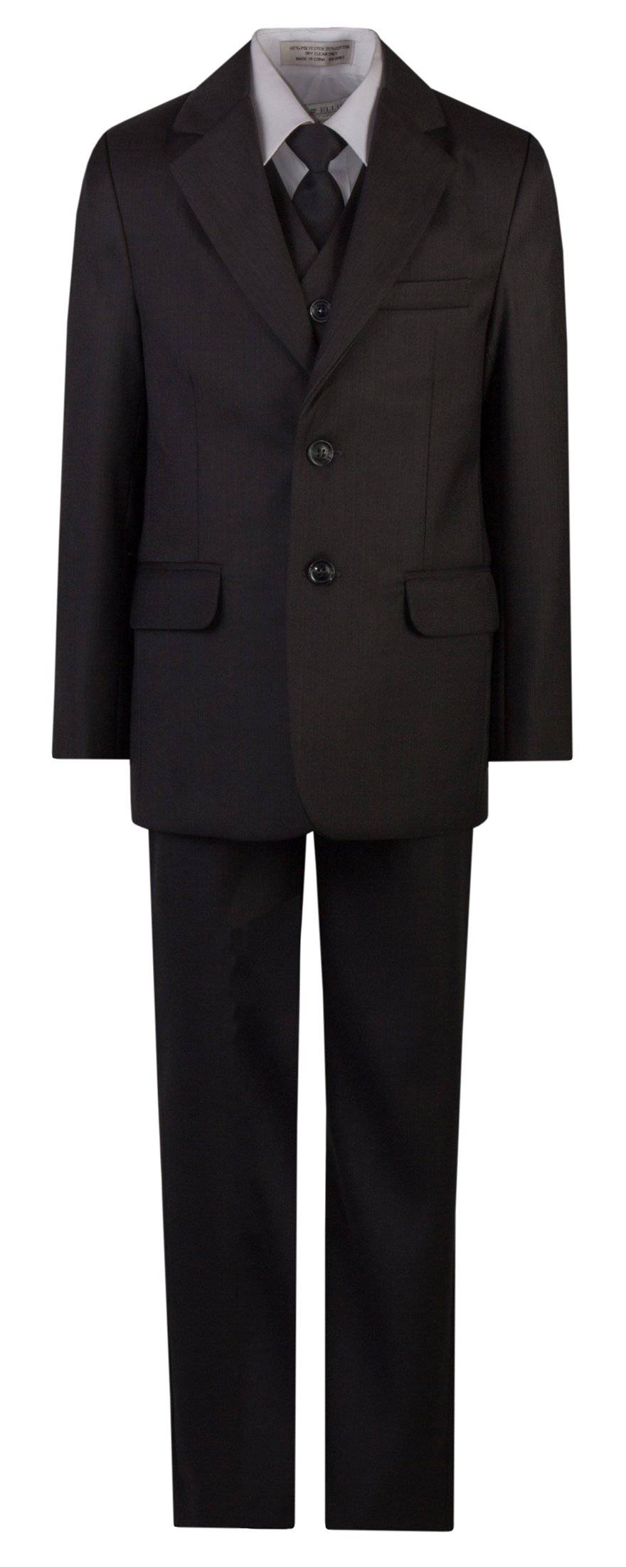 Slim Fit Classic Suit with Neck Tie by Fouger USA 