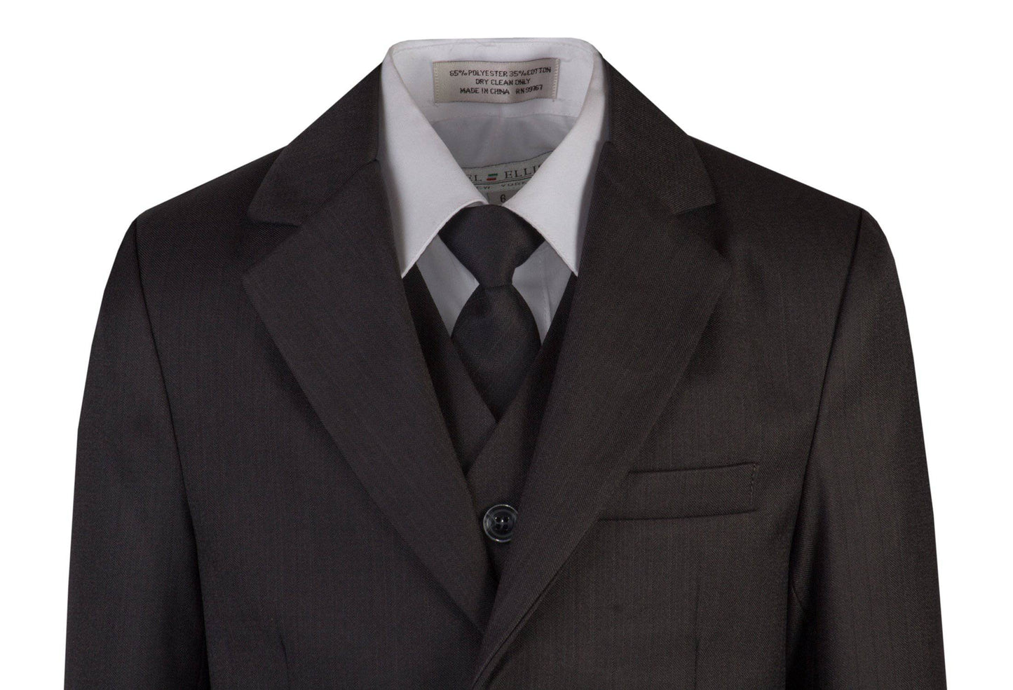 Slim Fit Classic Suit with Neck Tie by Fouger USA 