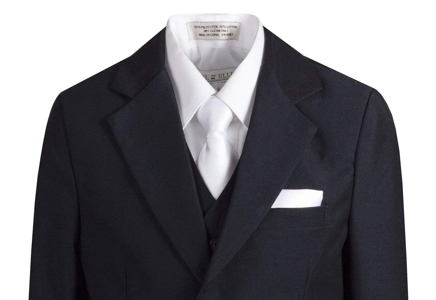 Slim Fit Classic Suit with Neck Tie by Fouger USA 