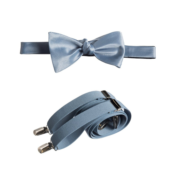 Self-Tie Bow Tie and Suspender Set for Adults 