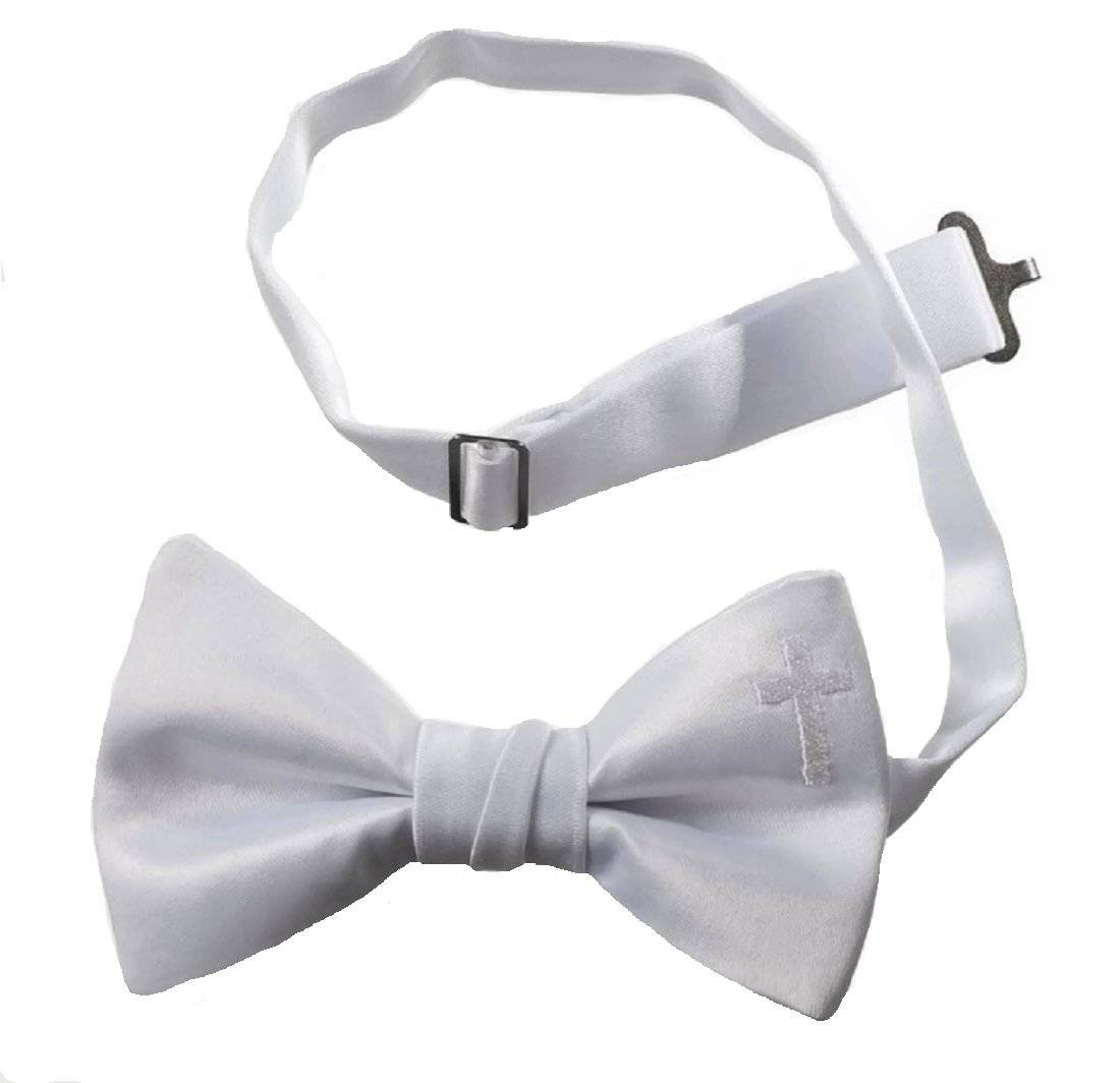 Adjustable Religious Cross Bow Tie for Boys | First Holy Communion 