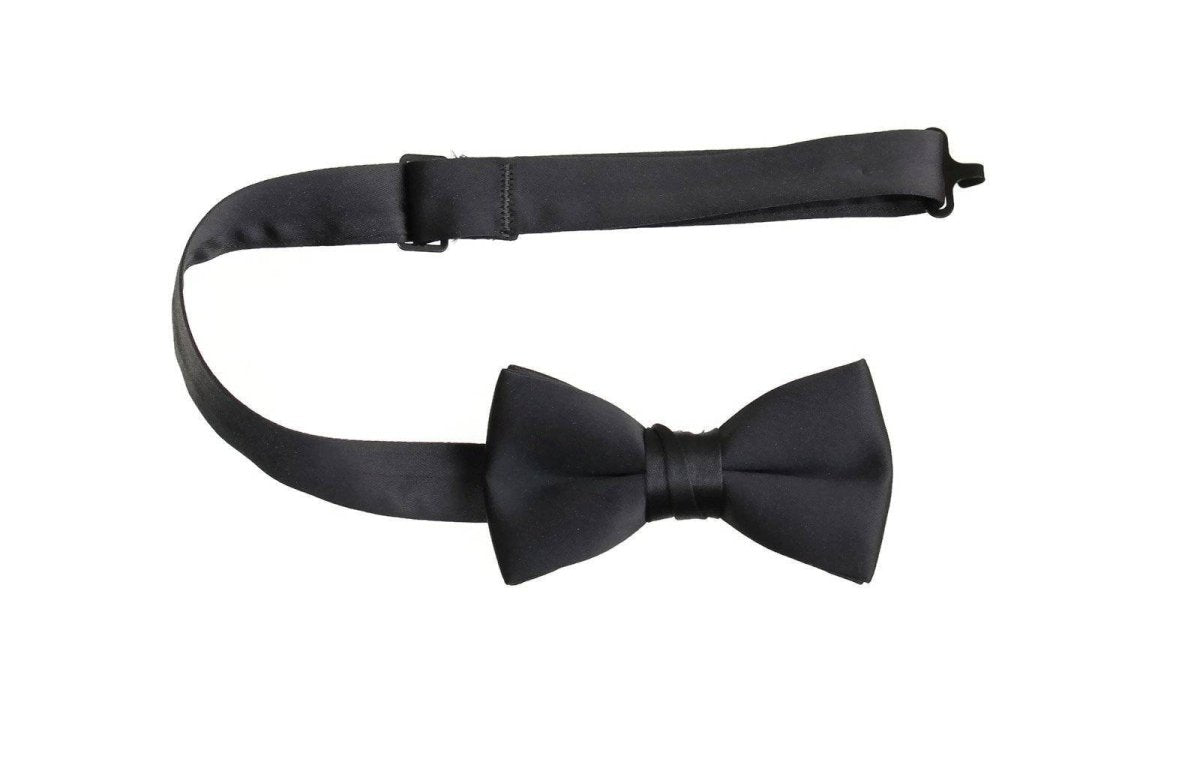 Boys and Youth Solid Poly-Satin Bow Ties for First Holy Communion 