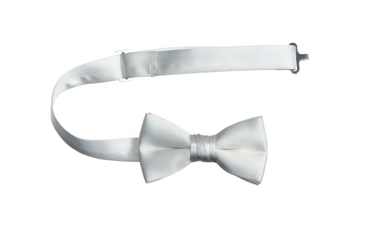 Boys and Youth Solid Poly-Satin Bow Ties for First Holy Communion 