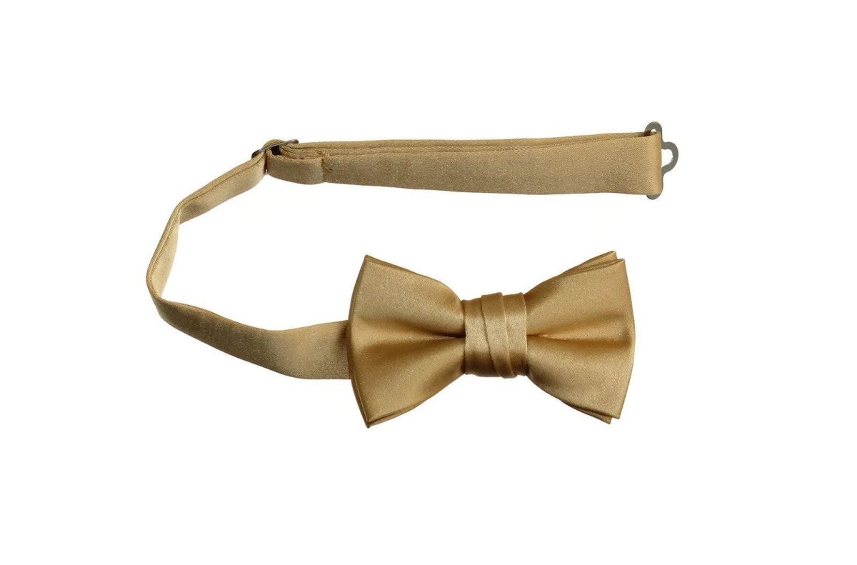 Boys and Youth Solid Poly-Satin Bow Ties for First Holy Communion 