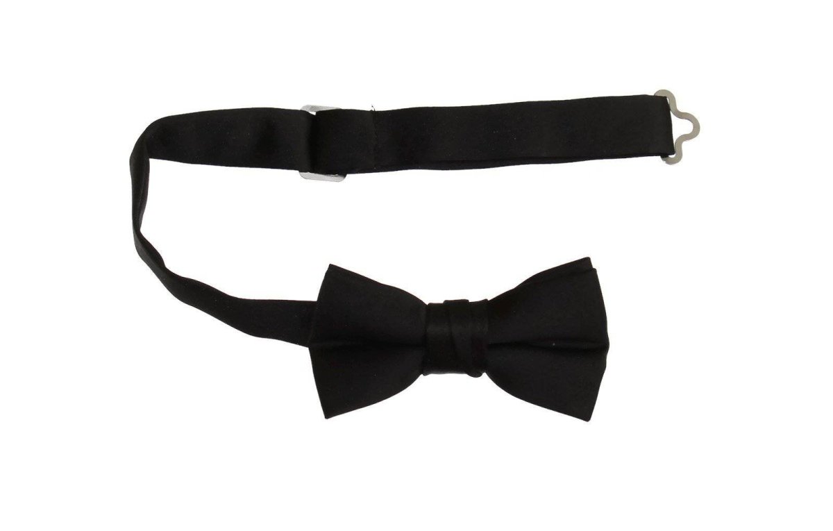 Boys and Youth Solid Poly-Satin Bow Ties for First Holy Communion 