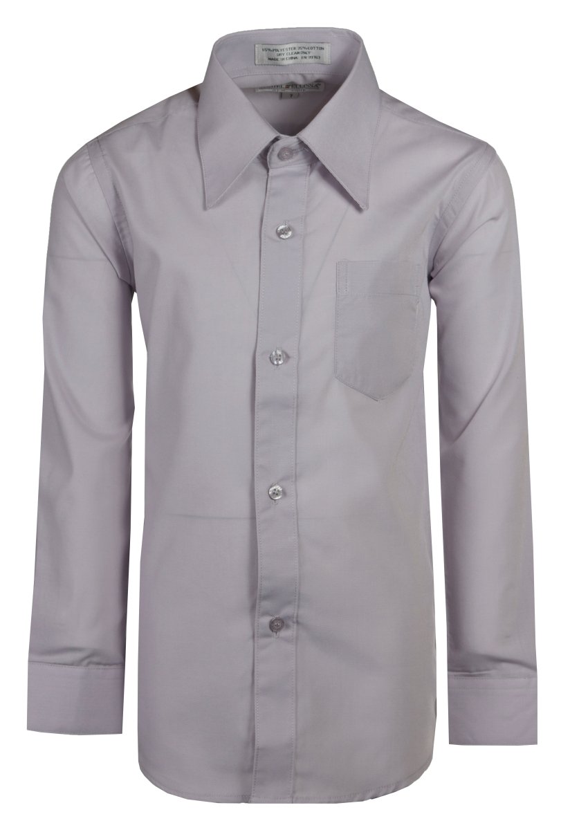 Daniel Ellissa Boys' Dress Shirt: Classic Button-Up Style in 20 Colors | Sizes 2-20 