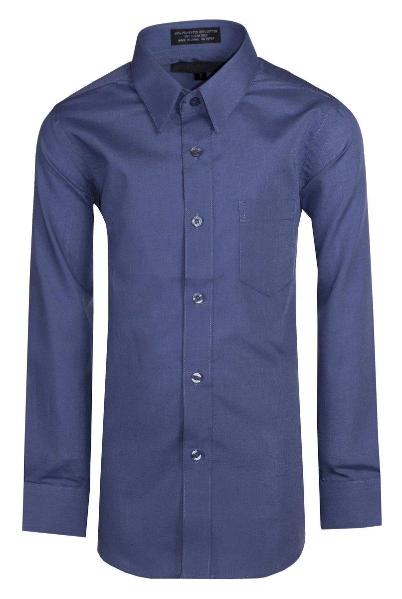 Daniel Ellissa Boys' Dress Shirt: Classic Button-Up Style in 20 Colors | Sizes 2-20 