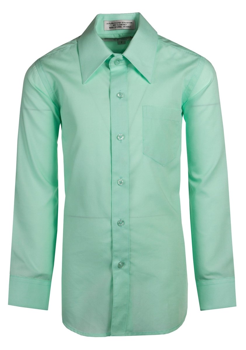 Daniel Ellissa Boys' Dress Shirt: Classic Button-Up Style in 20 Colors | Sizes 2-20 