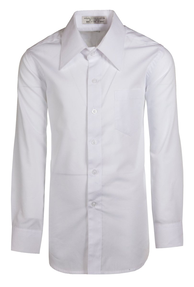 Daniel Ellissa Boys' Dress Shirt: Classic Button-Up Style in 20 Colors | Sizes 2-20 