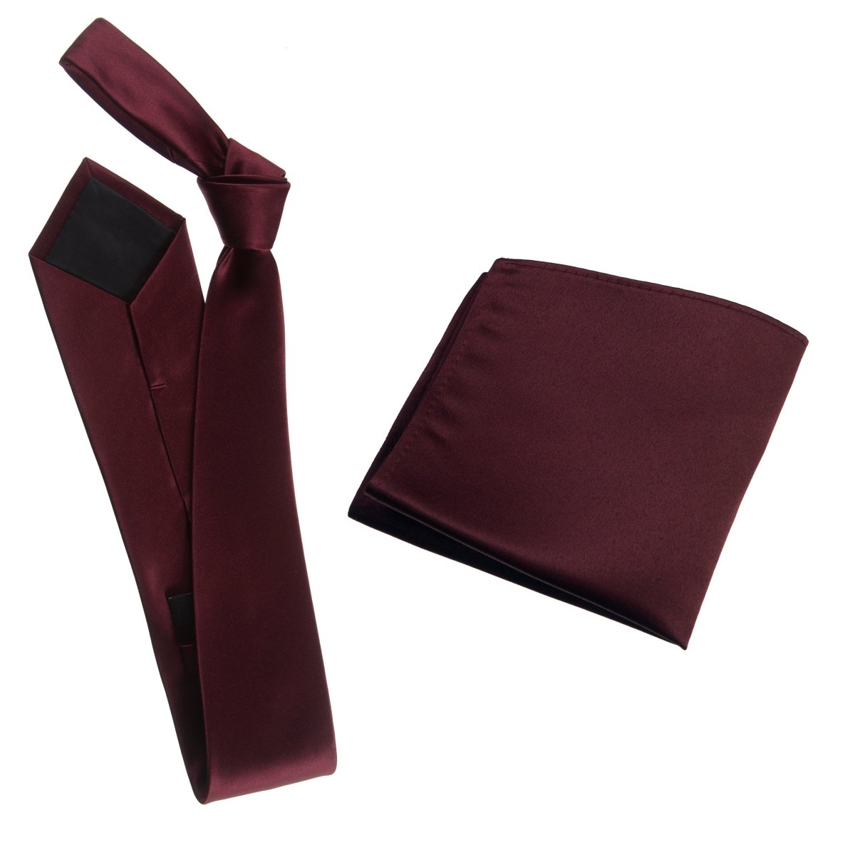 Self-Tie Windsor Necktie & Pocket Square Set | Over 30 Colors 