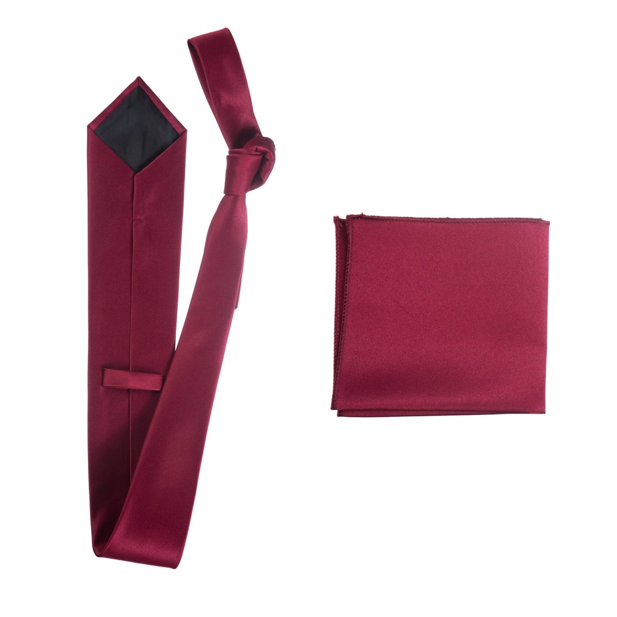 Classic Windsor Self Tie Necktie and Pocket Square - Tuxgear