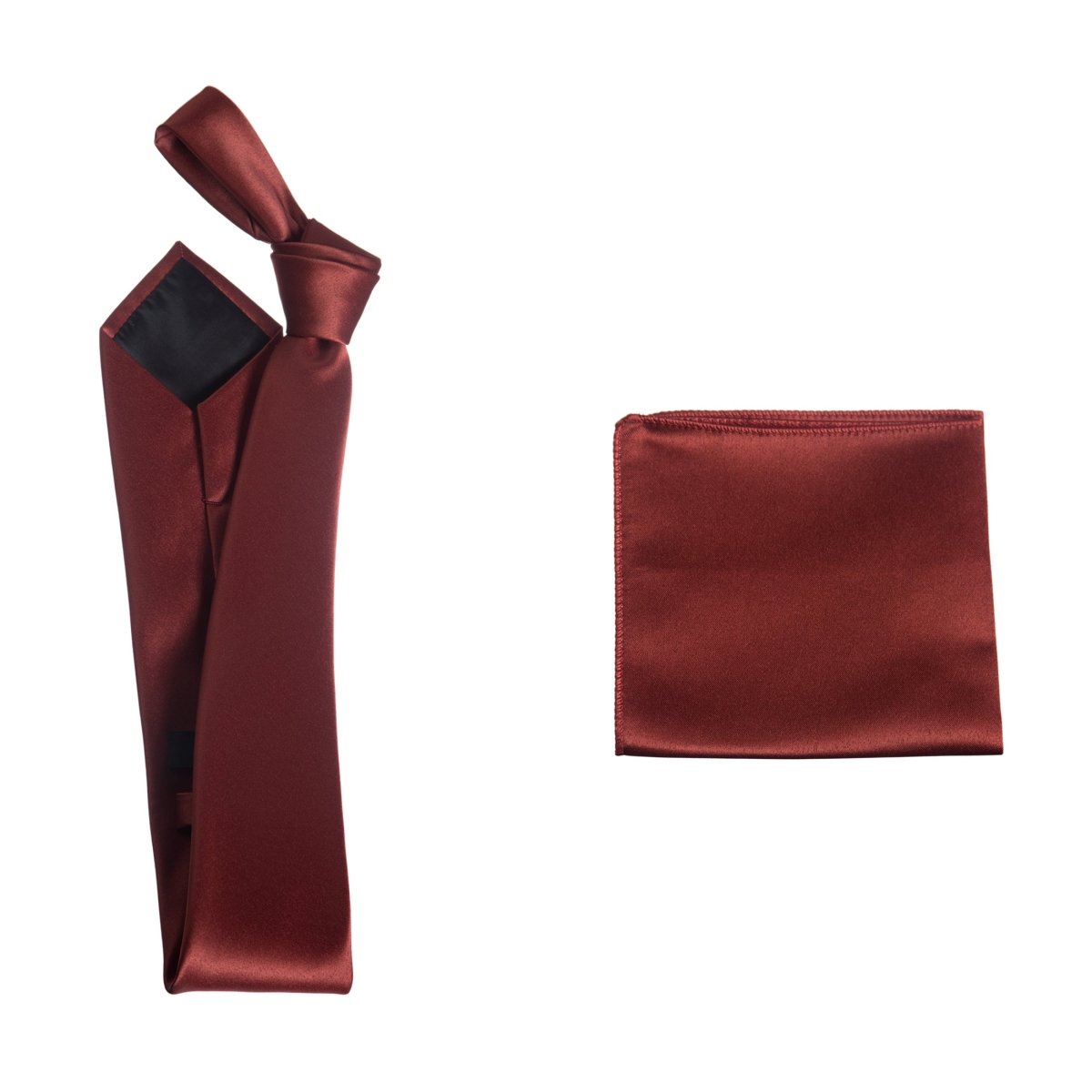 Classic Windsor Self Tie Necktie and Pocket Square - Tuxgear