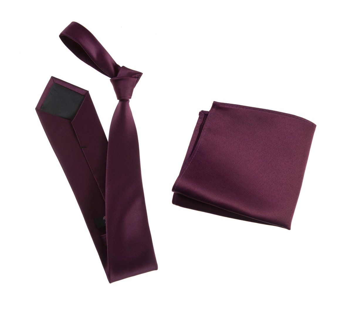 Self-Tie Windsor Necktie & Pocket Square Set | Over 30 Colors 