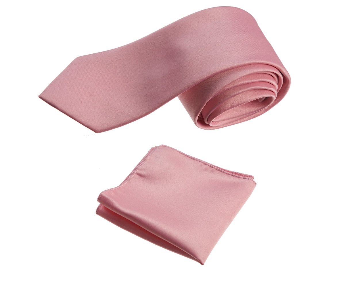 Self-Tie Windsor Necktie & Pocket Square Set | Over 30 Colors 