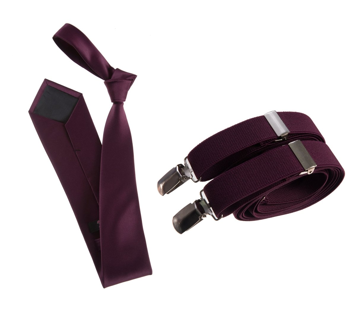 Self-Tie Windsor Necktie with Matching  Suspender - Tuxgear Inc. 