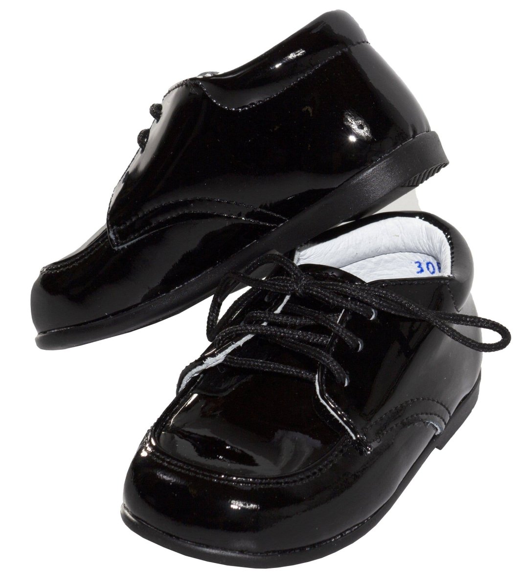 Infant Black Formal Patent Shoe - Ethan 