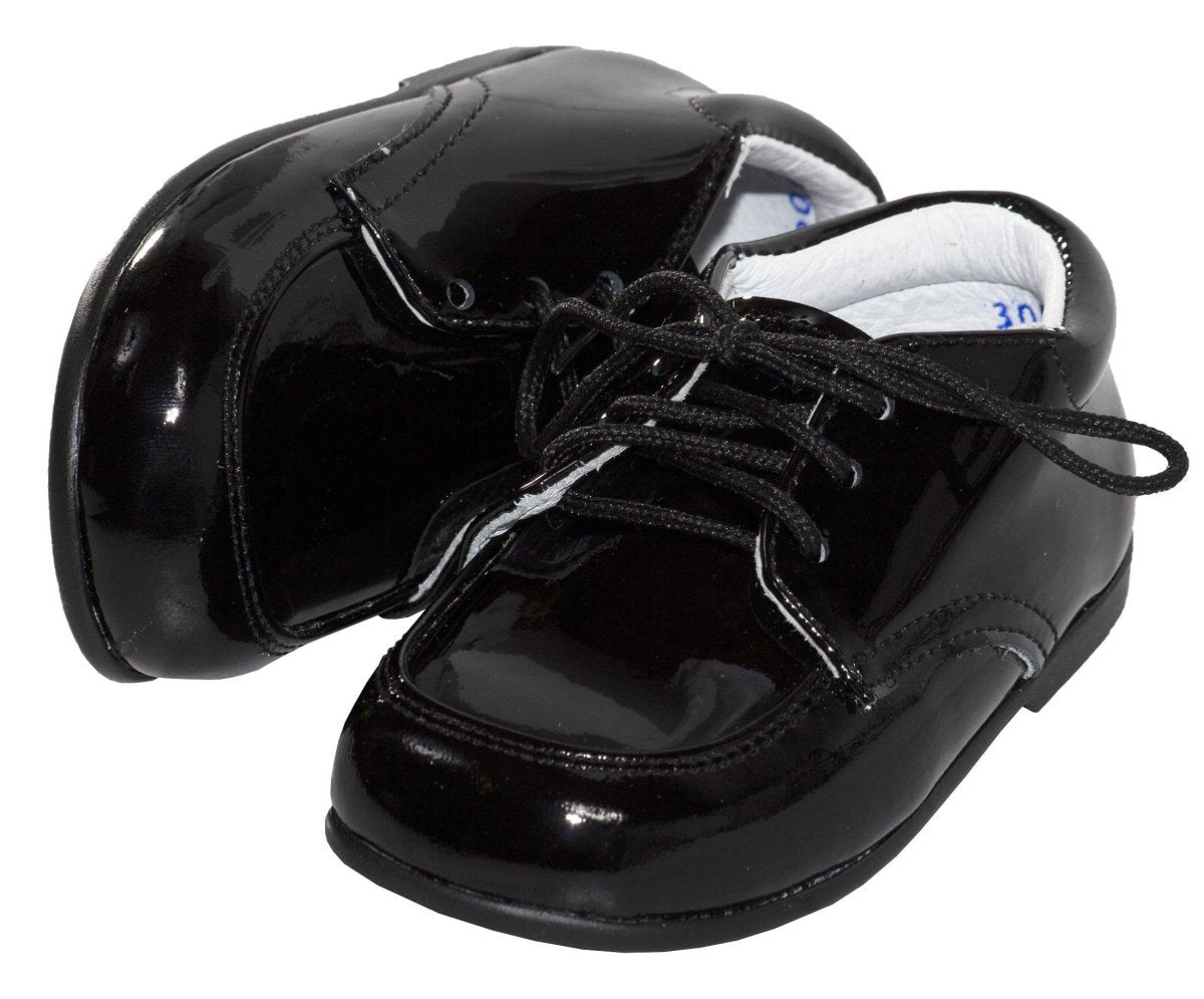 Infant Black Formal Patent Shoe - Ethan 