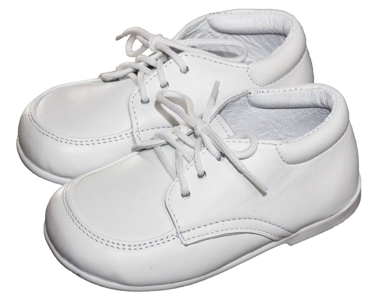 Infant White Formal Lace Up Dress Shoe - Caleb 