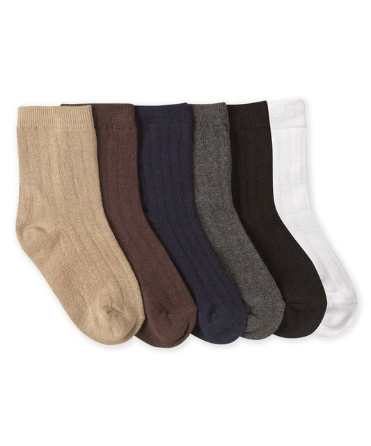 Kids Rib Crew Dress Sock 2 Pack 