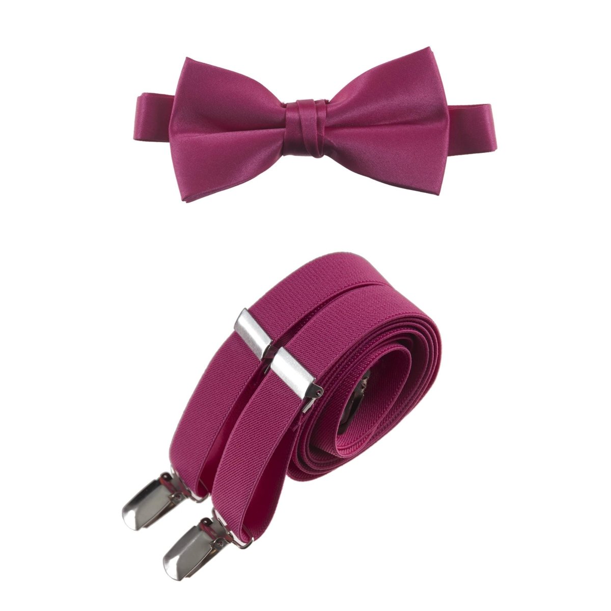 Pre-tied Bow Tie and Adjustable Stretch Suspender Sets 