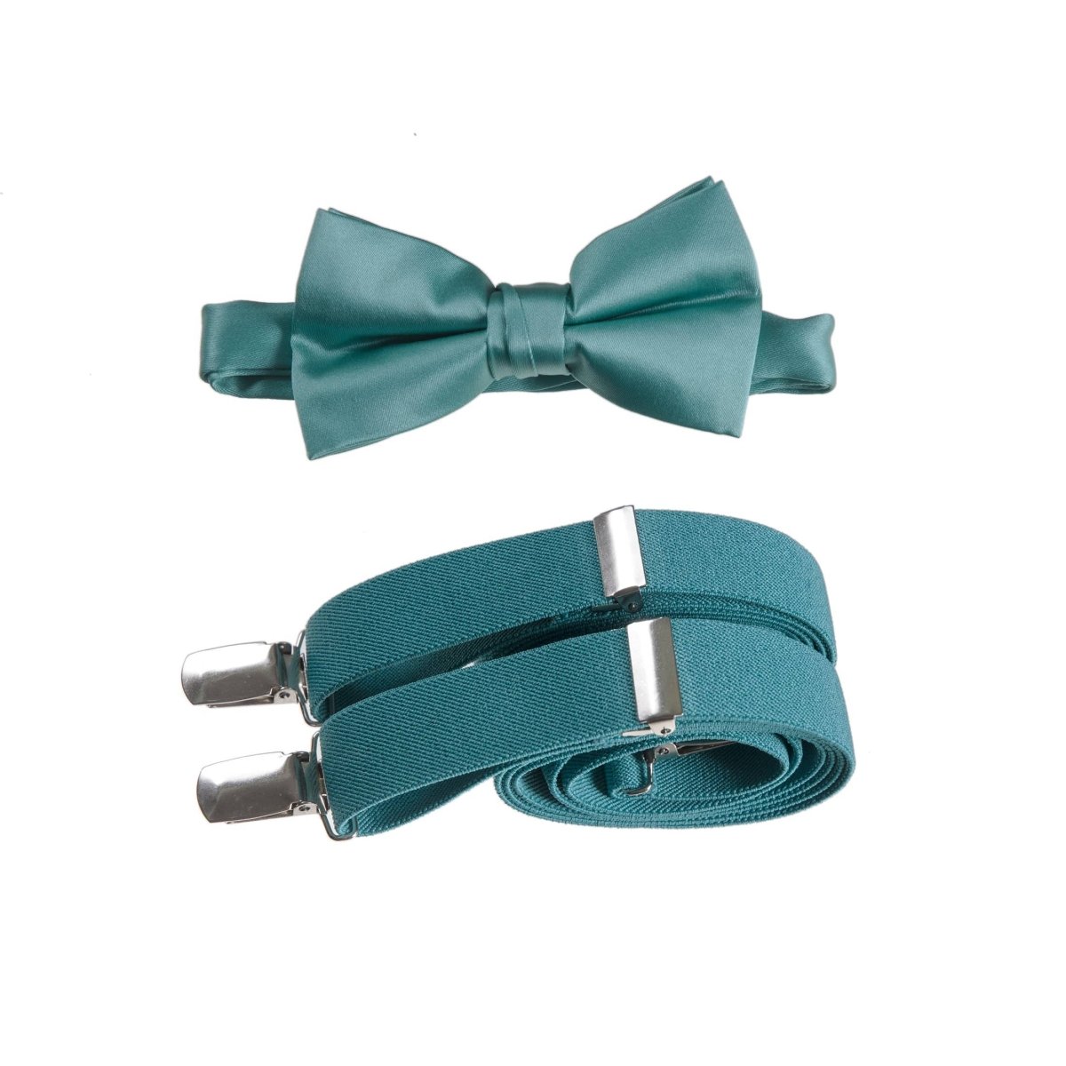 Pre-tied Bow Tie and Adjustable Stretch Suspender Sets 