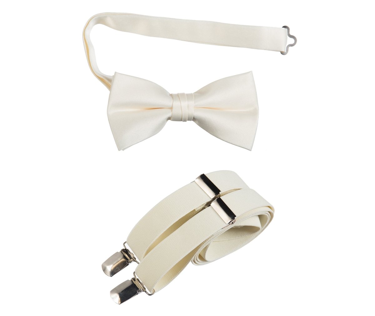 Pre-tied Bow Tie and Adjustable Stretch Suspender Sets 