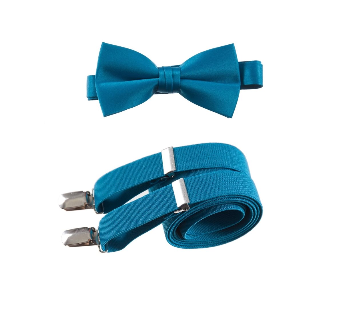 Pre-tied Bow Tie and Adjustable Stretch Suspender Sets - Tuxgear