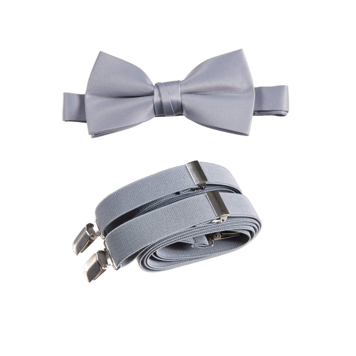 Pre-tied Bow Tie and Adjustable Stretch Suspender Sets - Tuxgear