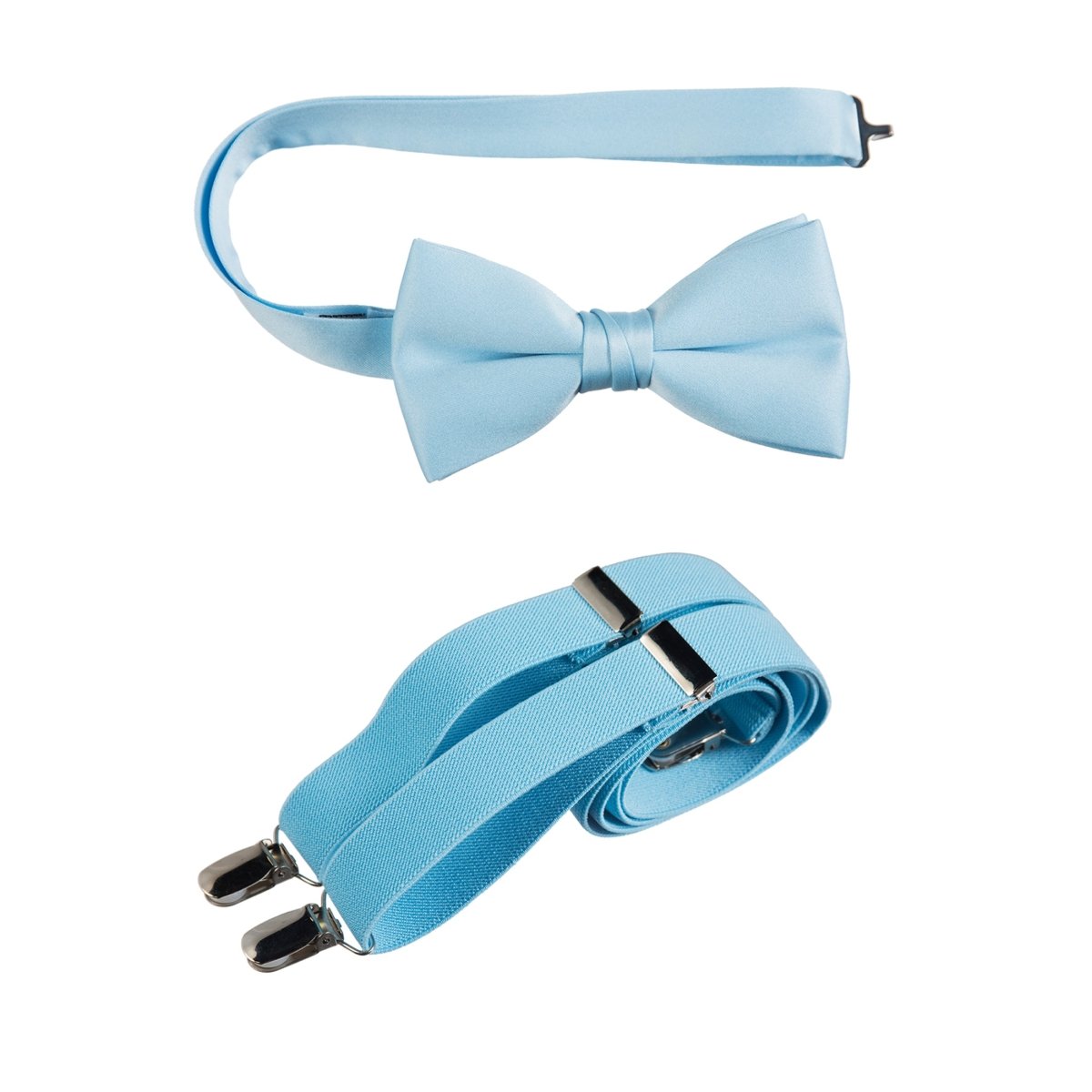 Pre-tied Bow Tie and Adjustable Stretch Suspender Sets - Tuxgear