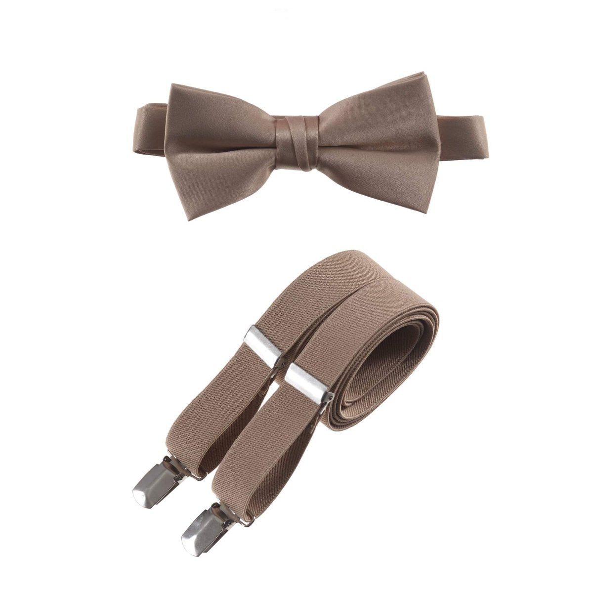 Pre-tied Bow Tie and Adjustable Stretch Suspender Sets 