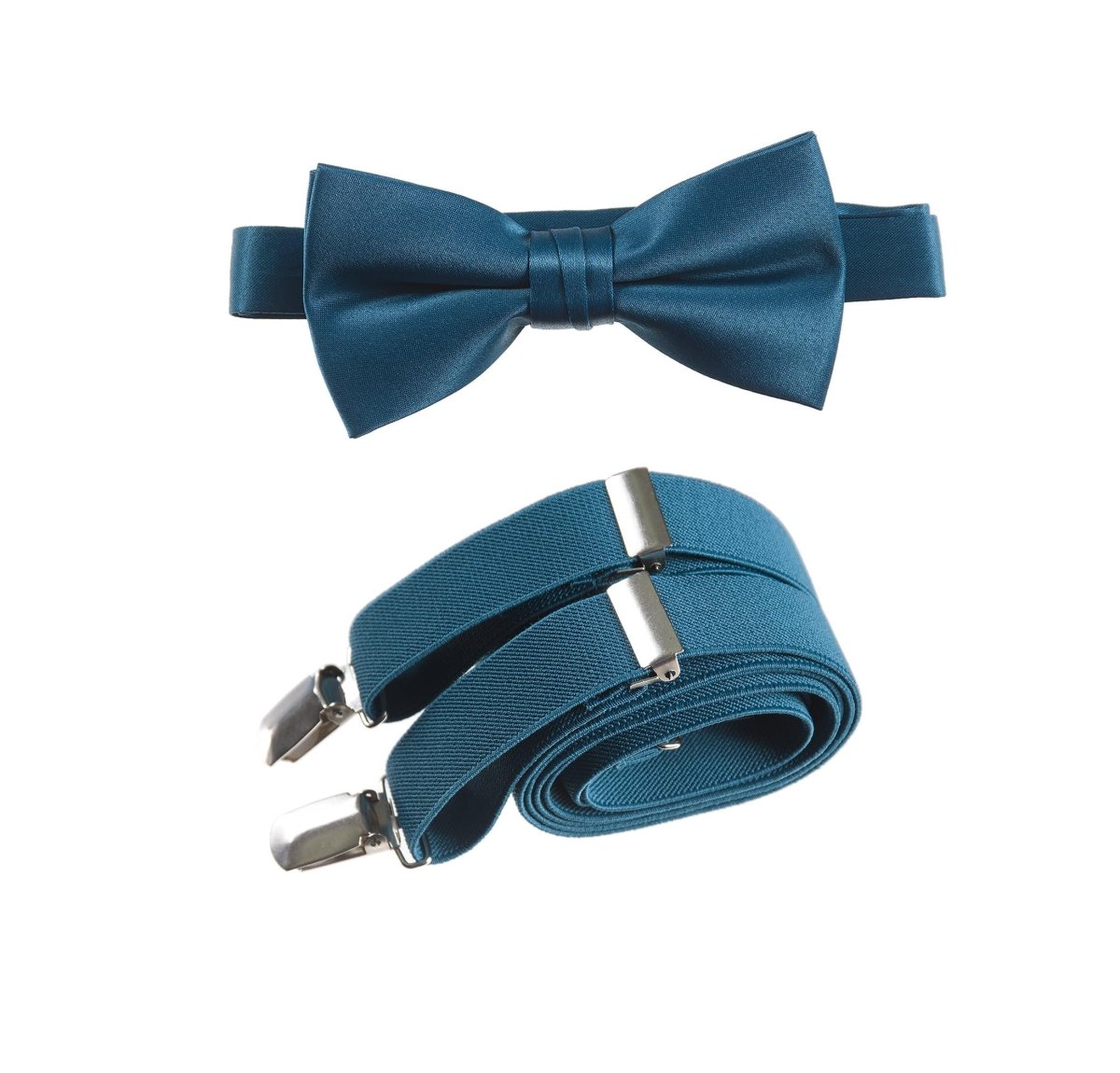 Pre-tied Bow Tie and Adjustable Stretch Suspender Sets - Tuxgear