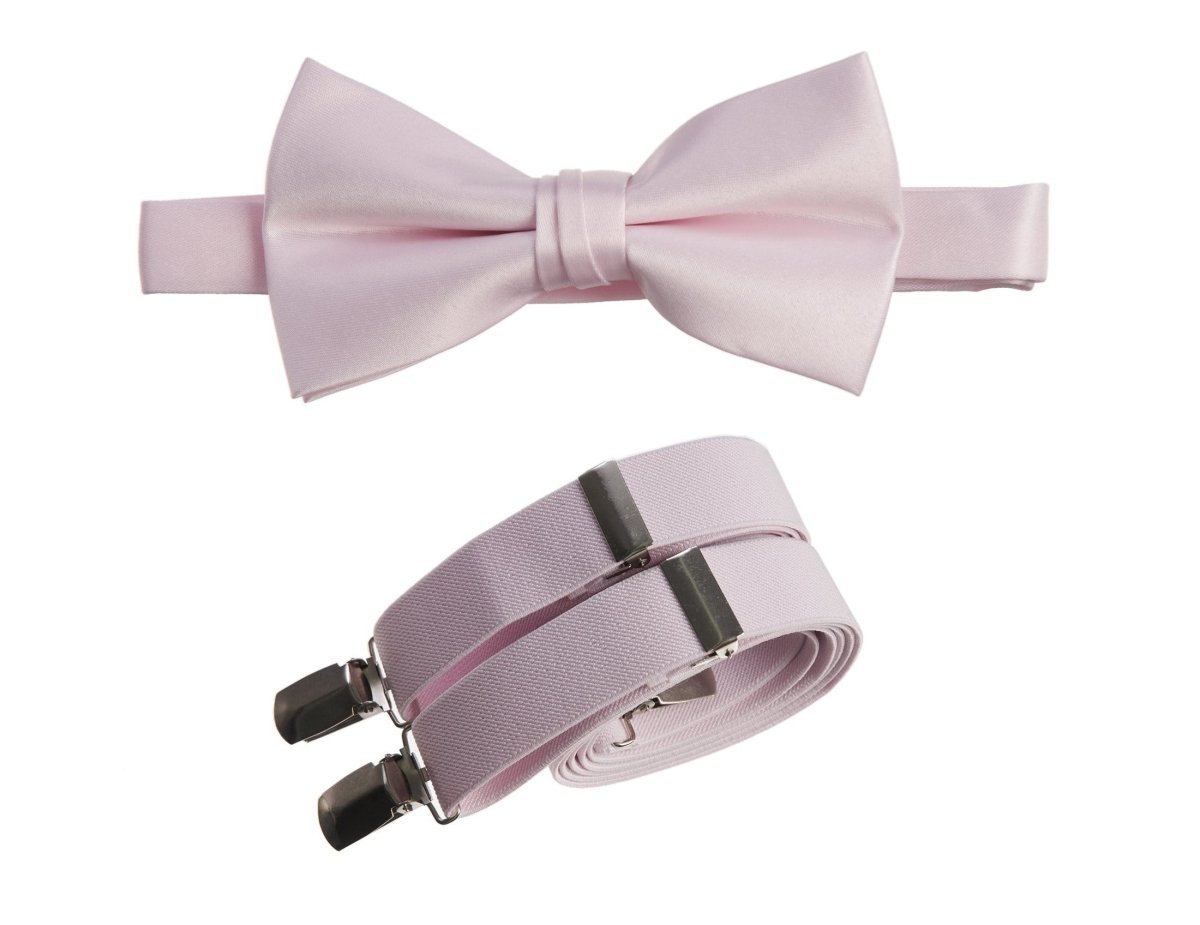 Pre-tied Bow Tie and Adjustable Stretch Suspender Sets 