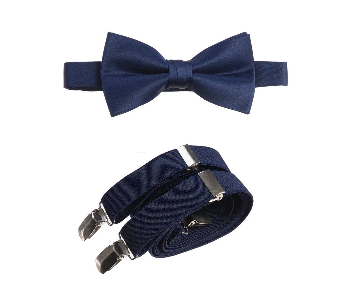 Pre-tied Bow Tie and Adjustable Stretch Suspender Sets - Tuxgear