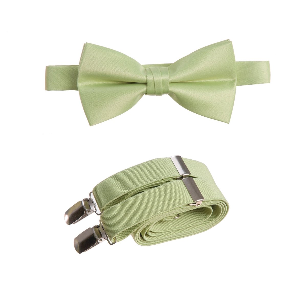 Pre-tied Bow Tie and Adjustable Stretch Suspender Sets 