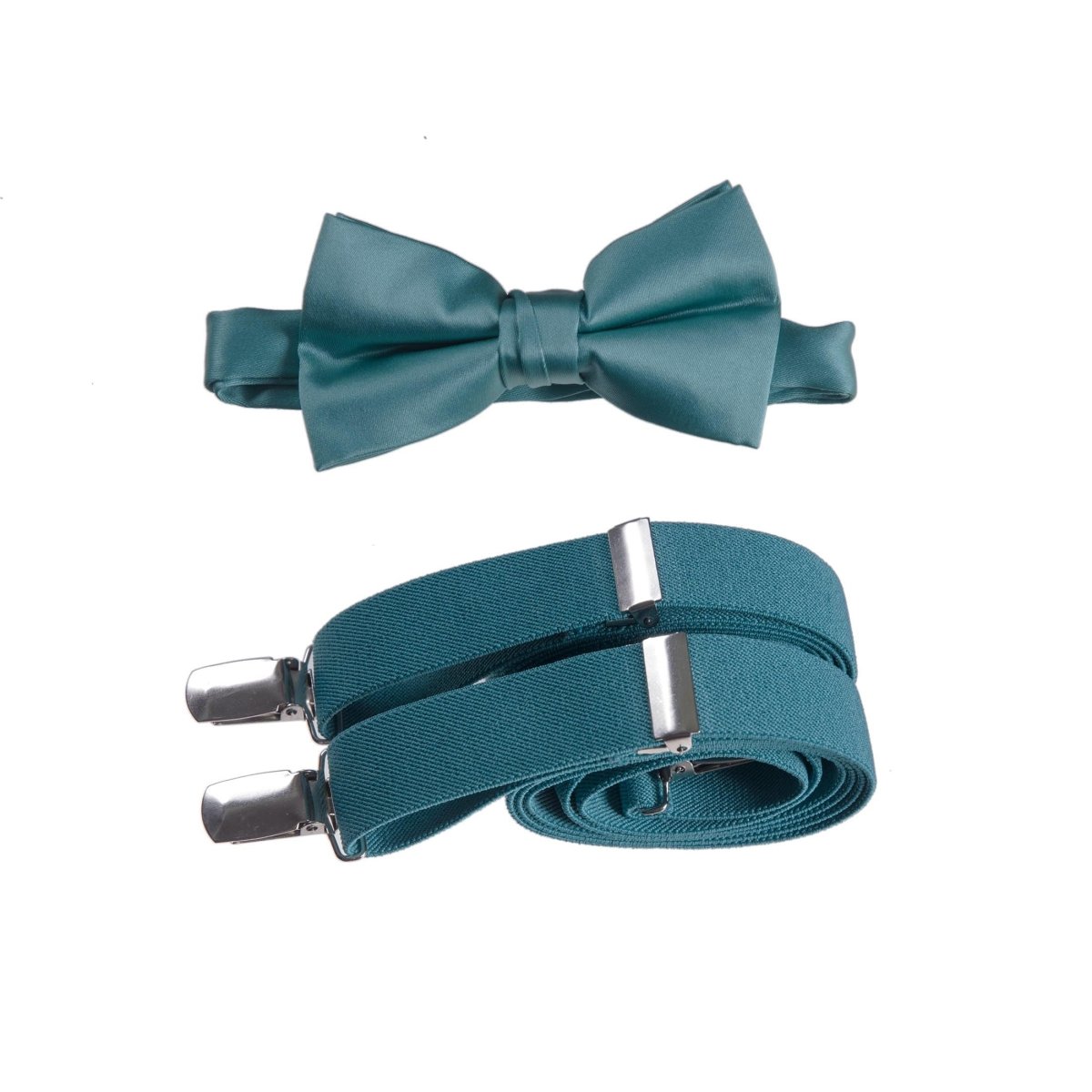 Pre-tied Bow Tie and Adjustable Stretch Suspender Sets - Tuxgear