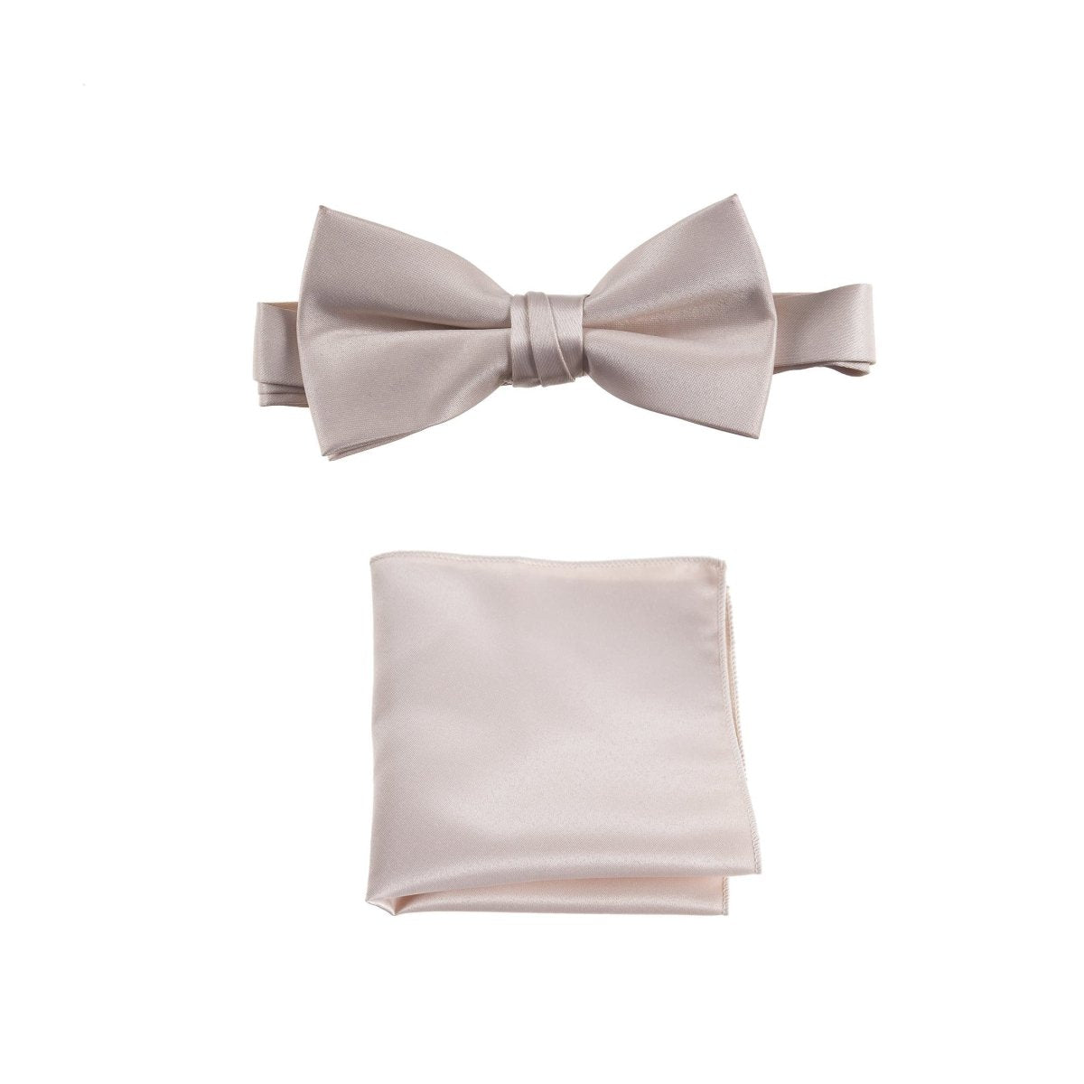 Pre-tied Bow Tie and Pocket Square Handkerchief Sets 