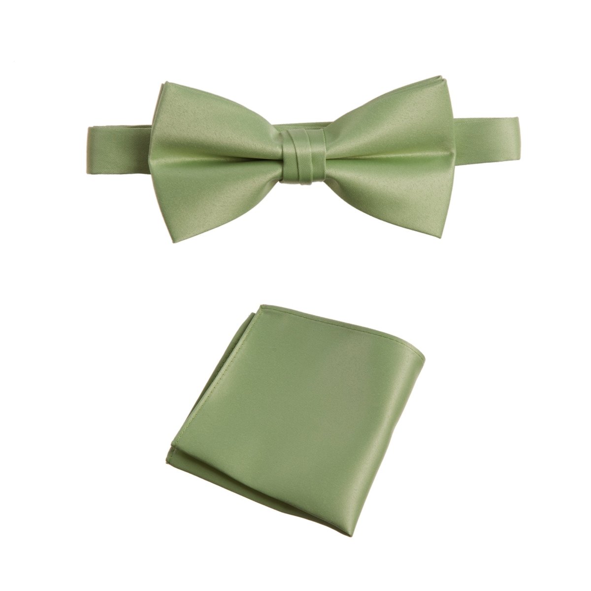 Pre-tied Bow Tie and Pocket Square Handkerchief Sets 