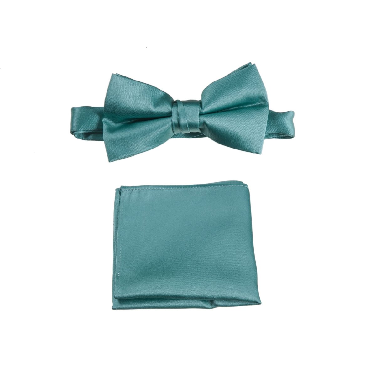 Pre-tied Bow Tie and Pocket Square Handkerchief Sets 