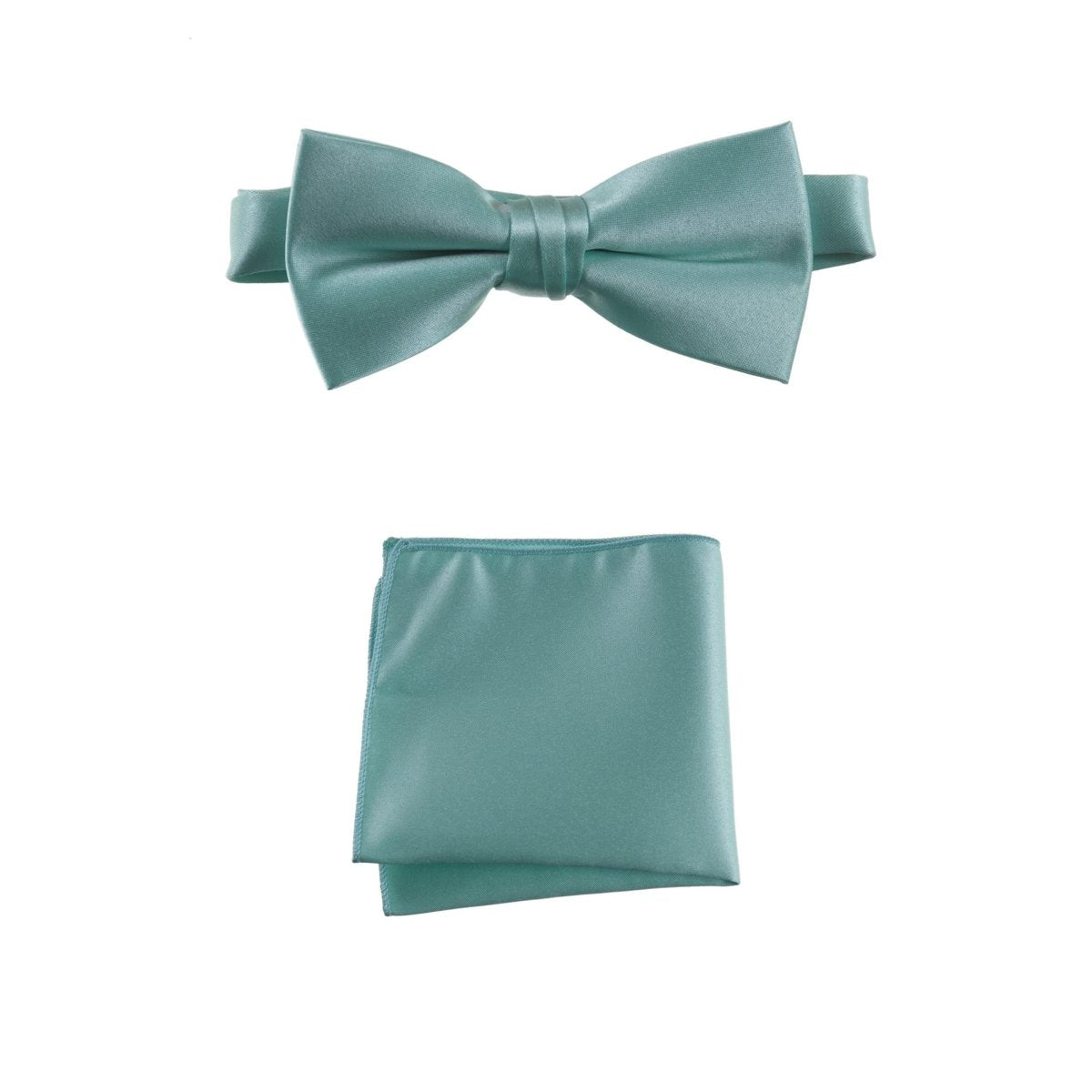 Pre-tied Bow Tie and Pocket Square Handkerchief Sets 